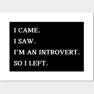 Introvert's Exit - Humorous Social Escape Posters and Art